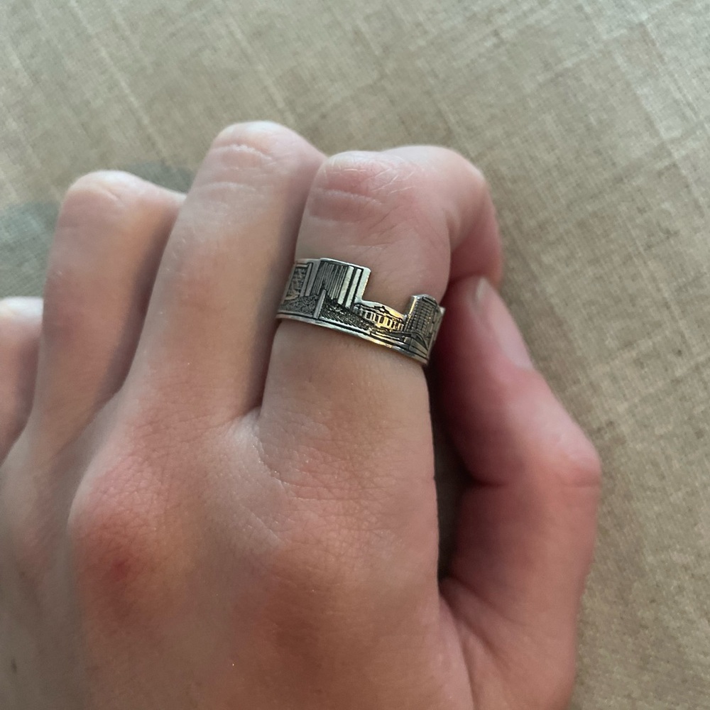 Boston Skyline Sterling Silver Ring